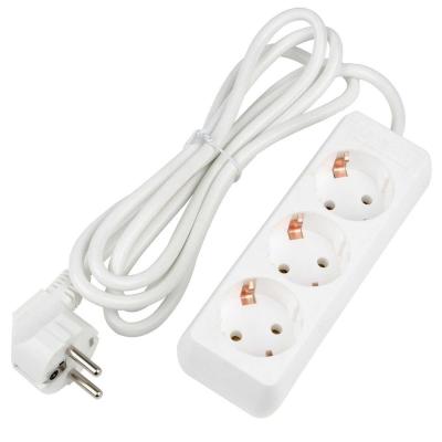 Удлинитель 3гн 2м с/з Uniel Ultra S-GCU3-2 White