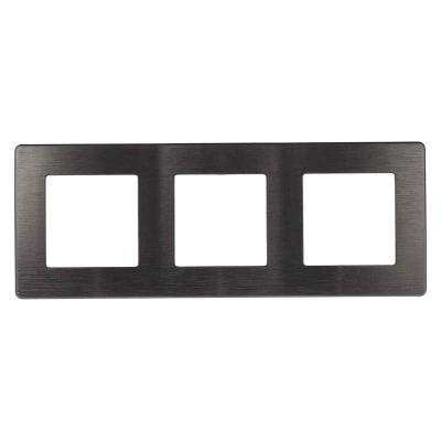 Рамка 3-постовая ЭРА 12 сатин графит 12-5103-12 Рамка 3-постовая ЭРА 12 сатин графит 12-5103-12
