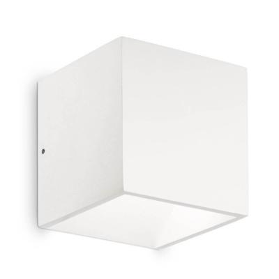 Уличный настенный светодиодный светильник Ideal Lux Rubik AP1 Bianco