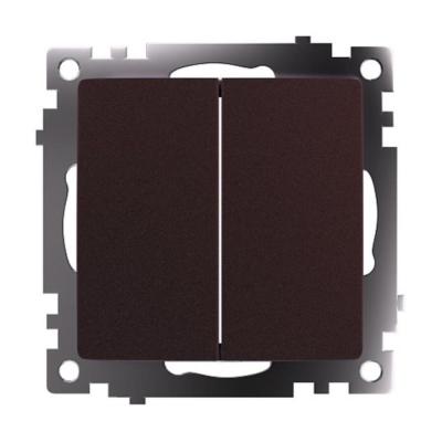 Переключатель двухклавишный Stekker Катрин 49170