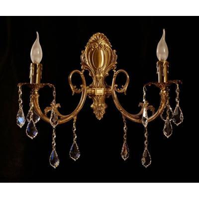 Ambiente 8888/2 AB Leaf crystal ALICANTE бра (настенный светильник, хрустальный) Ambiente 8888/2 AB Leaf crystal ALICANTE бра (настенный светильник, хрустальный)