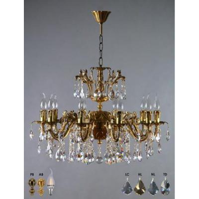 Ambiente 2118/10 AB Leaf crystal GRANADA люстра подвесная хрустальная Ambiente 2118/10 AB Leaf crystal GRANADA люстра подвесная хрустальная