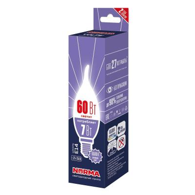 Лампа светодиодная Volpe Norma LED-CW37 LED-CW37-7W/6500K/E14/FR/NR