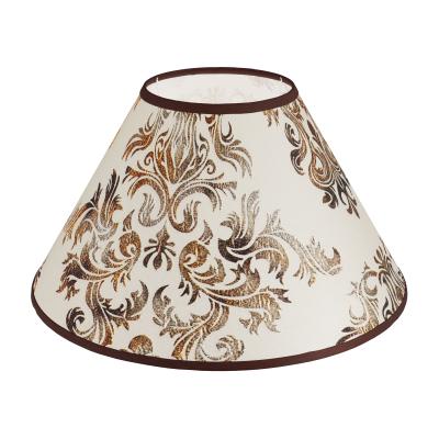 Абажур для настольной лампы 25 см E14 золотистый узор Razsvet RZ-1026-1-15