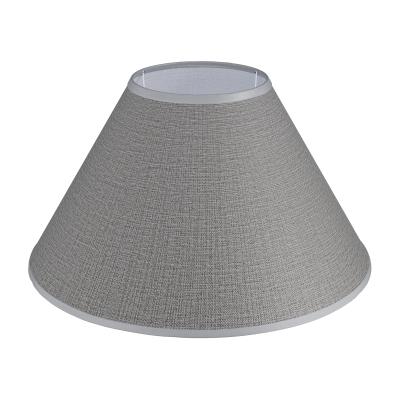 Абажур для настольной лампы 25 см E27 серый лен Razsvet RZ-1025-1-62