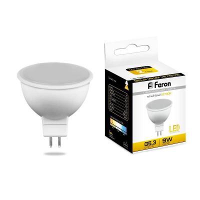 (10 шт.) Лампа светодиодная Feron MR16 G5.3 9W 2700K Грибок матовая LB-560 25839