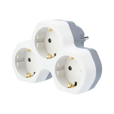 Тройник электрический 16А с/з с защитными шторками REXANT 11-1088