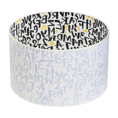 Абажур для торшера 40 см с рисунком «Буквы» RAZSVET RZ-4040-1-R21