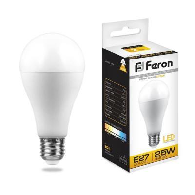 (10 шт.) Лампа светодиодная Feron E27 25W 2700K Шар Матовая LB-100 25790