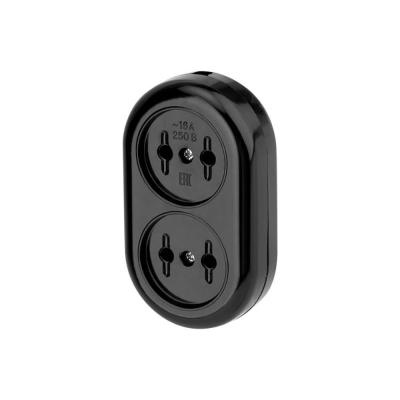 Колодка 2 гнезда карболитовая б/з REXANT 29891