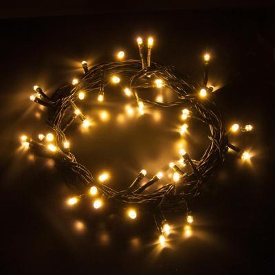 Новогодняя гирлянда Eurosvet Нить 5м 50LED теплый белый 400-001 Новогодняя гирлянда Eurosvet Нить 5м 50LED теплый белый 400-001