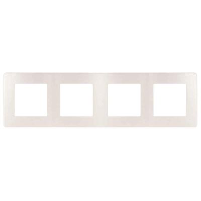 Рамка 4-постовая ЭРА 12 сатин перламутр 12-5104-15