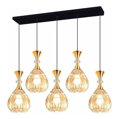 Подвесная люстра Reluce 9015 09015-0.9-05L Amber