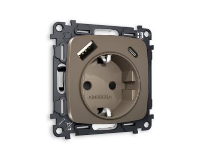 Комплект механизма розетки Ambrella Volt MO MO640010 Комплект механизма розетки Ambrella Volt MO MO640010