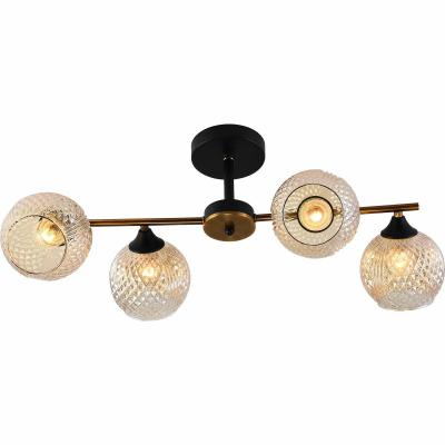 Люстра потолочная на штанге Reluce 11341-0.3-04 GOLD BRONZE+BK