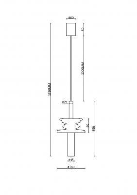 Подвесной светильник Maytoni Modern MOD255PL-01B2