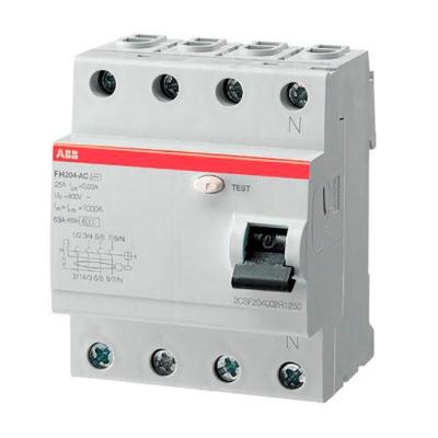 Автоматический выключатель дифференциального тока 4мод. ABB 2CSF204006R2250