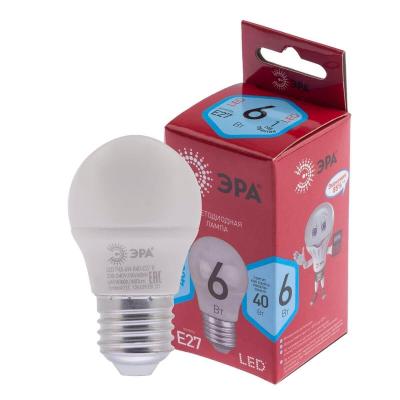 Лампа светодиодная ЭРА LED P45-6W-840-E27 R