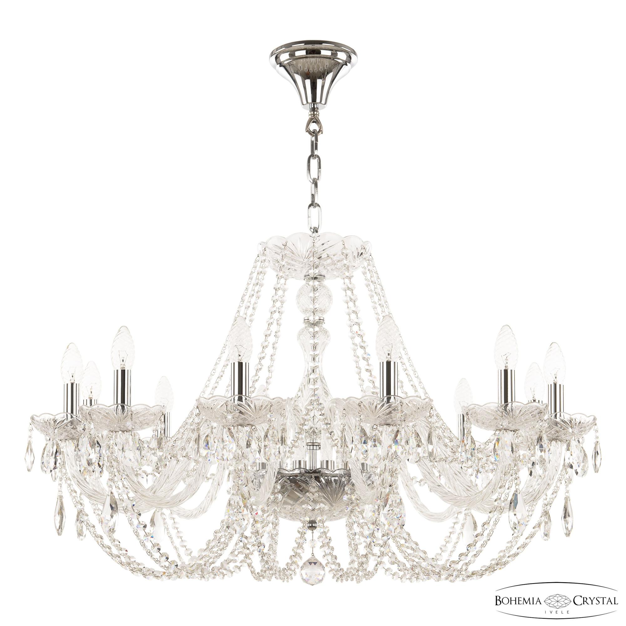 Подвесная люстра Bohemia Ivele Crystal 101 101/12/300 Ni Подвесная люстра Bohemia Ivele Crystal 101 101/12/300 Ni