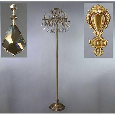 Ambiente 2118F/4 AB Honey Leaf GRANADA торшер напольный хрустальный Ambiente 2118F/4 AB Honey Leaf GRANADA торшер напольный хрустальный