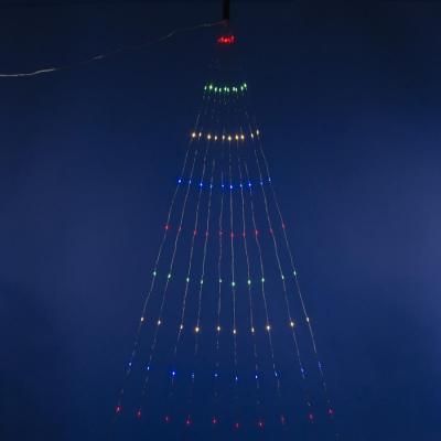 Уличная светодиодная гирлянда Uniel Лучи росы 220V разноцветный ULD-E0200-200/STA Multi IP44 UL-00007284