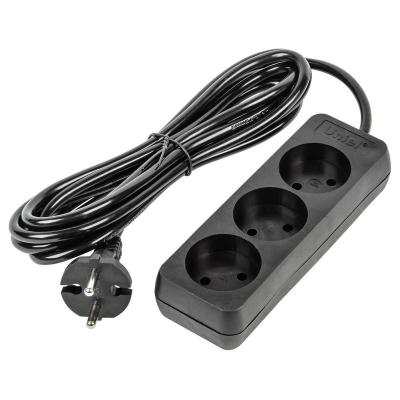 Удлинитель 3гн 3м б/з Uniel Ultra S-CU3-3 Black