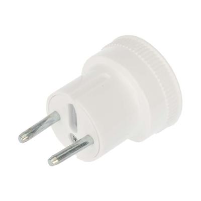 Адаптер сетевой (переходник) с Евро А/F на тонкую вилку С1 «Стакан» с бортами REXANT 11-1021