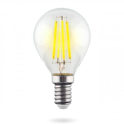 Лампа светодиодная филаментная Voltega E14 6W 4000К прозрачная VG10-G1E14cold6W-F 7022