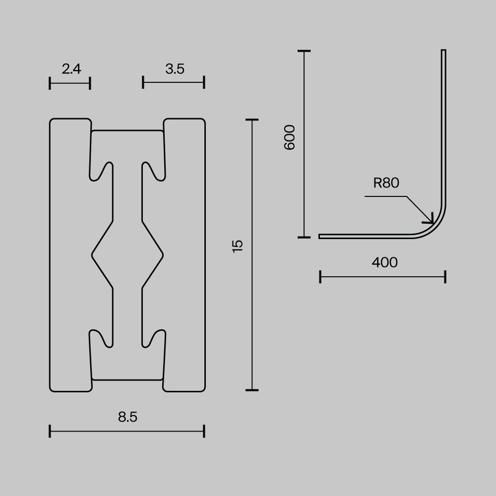 Коннектор Maytoni FLARITY TRX154-RC80-PT Коннектор Maytoni FLARITY TRX154-RC80-PT