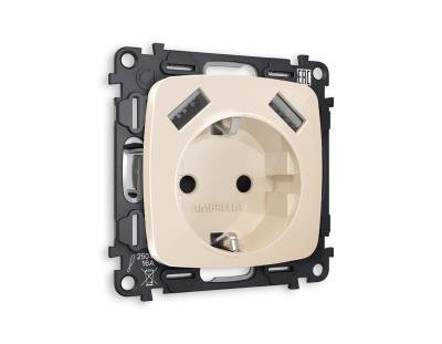 Комплект механизма розетки Ambrella Volt MO MO309010