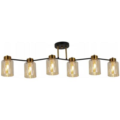 Потолочная люстра на штанге Illumico IL6111 IL6111-6COU-79 BK GD