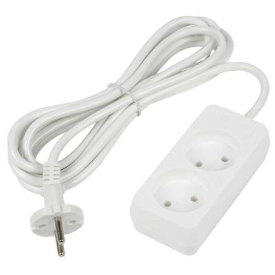 Удлинитель 2гн 3м б/з Uniel Ultra S-CU2-3 White Удлинитель 2гн 3м б/з Uniel Ultra S-CU2-3 White