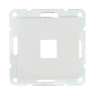 Накладка с суппортом розетки компьютерной и телефонной на 1 вход БЕЗ разъема LK Studio LK60 866104-0