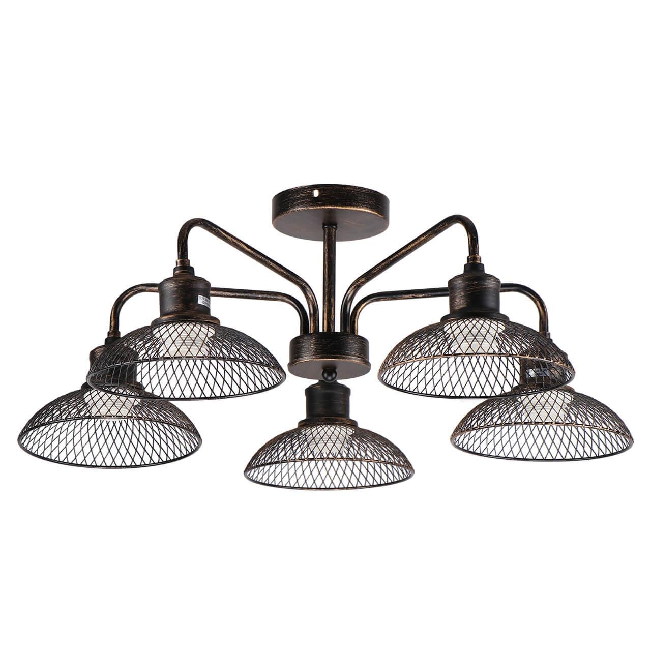 Люстра потолочная на штанге IMEX MD.0757 MD.0757-5-S BR Люстра потолочная на штанге IMEX MD.0757 MD.0757-5-S BR