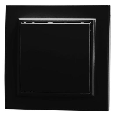 Выключатель одноклавишный Stekker Эрна черный 39472 Выключатель одноклавишный Stekker Эрна черный 39472