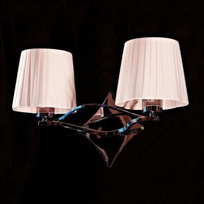 BRIZZI BB 03203/2 Chrome Pink бра (настенный светильник, хрустальный) BRIZZI BB 03203/2 Chrome Pink бра (настенный светильник, хрустальный)
