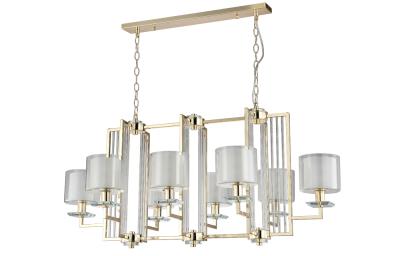 Подвесная люстра Crystal Lux NICOLAS NICOLAS SP8 L1000 GOLD/WHITE