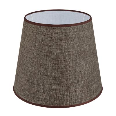 Абажур для настольной лампы 28 см E27 серо-коричневый Razsvet RZ-2028-1-14