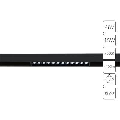 Трековый светильник Arte Lamp Linea A4634PL-1BK