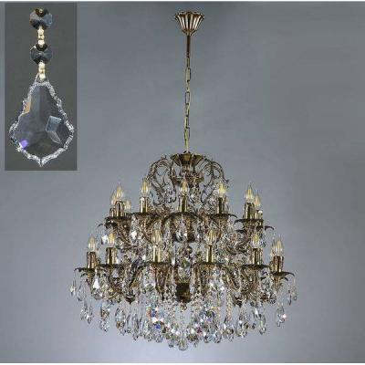 Ambiente 2118/12+12 PB Leaf Crystal GRANADA люстра подвесная хрустальная Ambiente 2118/12+12 PB Leaf Crystal GRANADA люстра подвесная хрустальная
