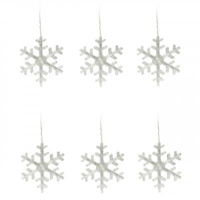 Светодиодная гирлянда Uniel занавес Снежинки-1 220V синий ULD-E1503-072/DTA Blue IP20 Snowflakes-3 UL-00007336