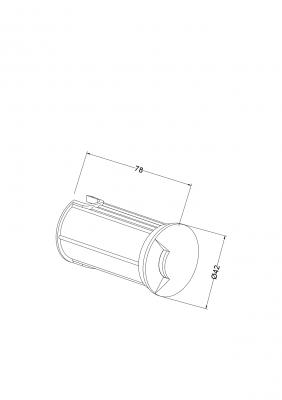 Встраиваемый светильник Maytoni Outdoor O044DL-L1S3K