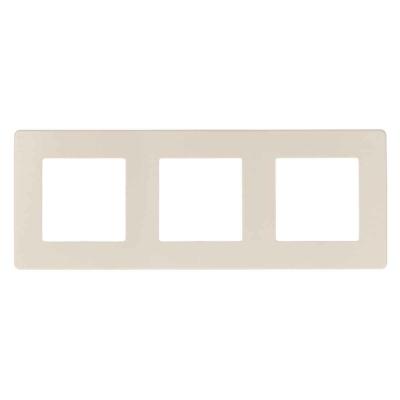 Рамка 3-постовая ЭРА 12 сатин слоновая кость 12-5103-02 Рамка 3-постовая ЭРА 12 сатин слоновая кость 12-5103-02