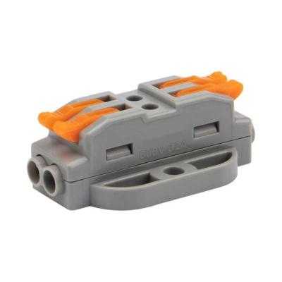 (5 шт.) Клемма проходная 2 полюса, с монтажной площадкой REXANT 07-6262-5