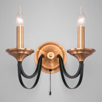 Бра в стиле лофт 60098/2 черный Бра в стиле лофт 60098/2 черный