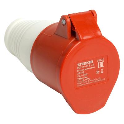 Розетка переносная 3P+PE с крышкой Stekker RST 49440