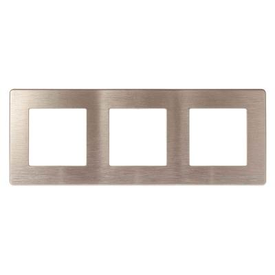 Рамка 3-постовая ЭРА 12 сатин шампань 12-5103-04