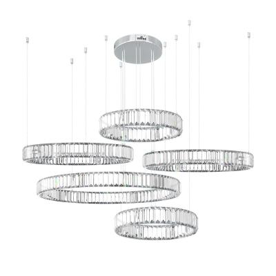 Подвесная люстра Loft it Crystal ring 10135/5 Chrome Подвесная люстра Loft it Crystal ring 10135/5 Chrome