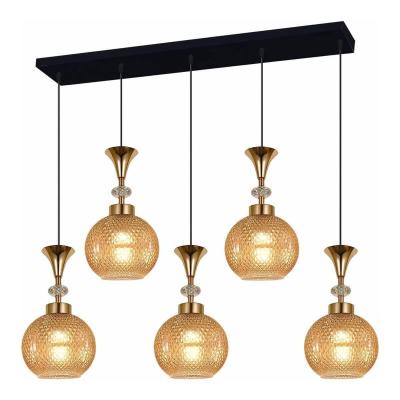 Подвесная люстра Reluce 2001 02001-0.9-05L Amber