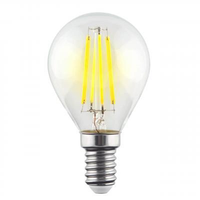 Лампа светодиодная Voltega E14 6,5W 4000K прозрачная VG10-G45E14cold9W-F 7137 Лампа светодиодная Voltega E14 6,5W 4000K прозрачная VG10-G45E14cold9W-F 7137